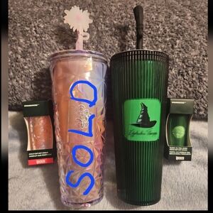 Starbucks Wicked Tumbler and Keychains In Hand